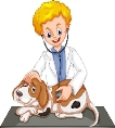 Vet checking up dog with stethoscope. Download a Free Preview or High… |  Community helpers preschool activities, Community helpers theme, Community  helpers for kids